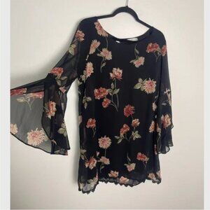 ⭐️ Swing Floral Hipster Hippie Artsy Girly Classy Party Elegant Mini Flare Dress